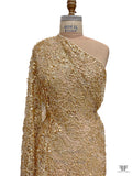 Glam Sequined Lace - Light Gold