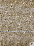 Glam Sequined Lace - Light Gold