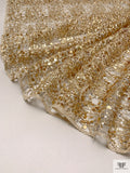 Glam Sequined Lace - Light Gold