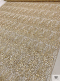 Glam Sequined Lace - Light Gold