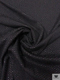 Sequined and Beaded Stretch Knit - Black