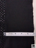 Sequined and Beaded Stretch Knit - Black