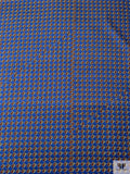 Tartan Glass Printed Fine Silk Twill Pre-Cut Panel - Sapphire Blue / Maroon / Sage / Pale Yellow