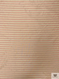 Striped Yarn-Dyed Silk Taffeta - Pale Olive / Pale Maroon / Creams