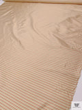Striped Yarn-Dyed Silk Taffeta - Pale Olive / Pale Maroon / Creams