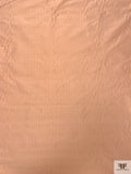 Satin Striped Yarn-Dyed Silk Shantung - Peach / Vintage Pink