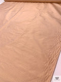 Satin Striped Yarn-Dyed Silk Shantung - Peach / Vintage Pink