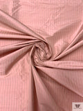 Satin Striped Yarn-Dyed Silk Shantung - Vintage Pink