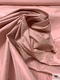 Satin Striped Yarn-Dyed Silk Shantung - Vintage Pink