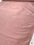 Satin Striped Yarn-Dyed Silk Shantung - Vintage Pink