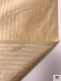 Satin Striped Yarn-Dyed Silk Shantung - Vintage Champagne