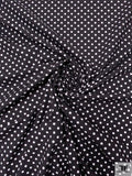 Made in Japan Polka Dot Printed Cotton Poplin - Black / White