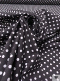 Made in Japan Polka Dot Printed Cotton Poplin - Black / White