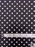 Made in Japan Polka Dot Printed Cotton Poplin - Black / White