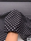 Made in Japan Polka Dot Printed Cotton Poplin - Black / White