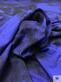 Tie-Dye Blossoms Printed Soft Rayon Jersey Knit - Indigo Blue / Navy