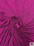 Viper Printed Soft Rayon Jersey Knit - Magenta / Black