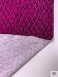 Viper Printed Soft Rayon Jersey Knit - Magenta / Black