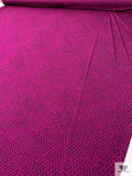 Viper Printed Soft Rayon Jersey Knit - Magenta / Black