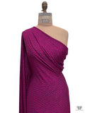 Viper Printed Soft Rayon Jersey Knit - Magenta / Black