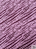 Zebra Inspired Printed Soft Rayon Jersey Knit - Lilac / Plum