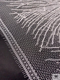 French Single-Scalloped Fine Chantilly Lace - Silk White