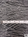 French Single-Scalloped Fine Chantilly Lace - Silk White