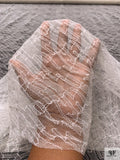 French Single-Scalloped Fine Chantilly Lace - Light Ivory