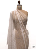 French Single-Scalloped Fine Chantilly Lace - Light Ivory