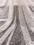 French Single-Scalloped Fine Chantilly Lace - Light Ivory