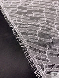 French Single-Scalloped Fine Chantilly Lace - Light Ivory