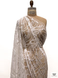 Double-Scalloped Wavy Fine Lace - Silk White