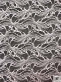 Double-Scalloped Wavy Fine Lace - Silk White