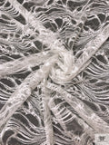 Double-Scalloped Wavy Fine Lace - Silk White