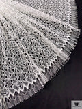 French Lightly Corded Chantilly Lace - Light Ivory