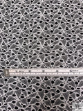 French Lightly Corded Chantilly Lace - Light Ivory