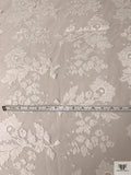 French Double-Scalloped Floral Fine Chantilly Lace - Light Ivory