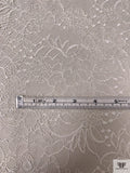 French Double-Scalloped Floral Chantilly Lace - Light Ivory