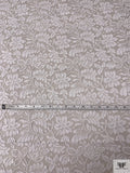 French Double-Scalloped Floral Chantilly Lace - Light Ivory