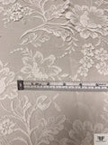 French Double-Scalloped Floral Chantilly Lace - Light Ivory