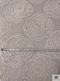 French Bold Corded Floral Circles Chantilly Lace - Light Ivory