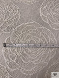 French Bold Corded Floral Circles Chantilly Lace - Light Ivory