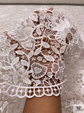 Floral Vines Corded Lightweight Guipure Lace - Light Ivory