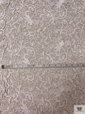 Floral Vines Corded Lightweight Guipure Lace - Light Ivory