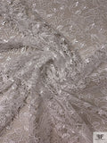 Floral Lightweight Guipure Lace - Light Ivory