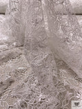 Floral Lightweight Guipure Lace - Light Ivory