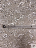 Floral Lightweight Guipure Lace - Light Ivory