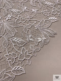 Floral Lightweight Guipure Lace - Light Ivory