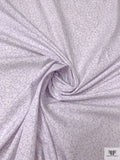 Summer Floral Printed Cotton Poplin - Lavender / White