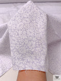 Summer Floral Printed Cotton Poplin - Lavender / White